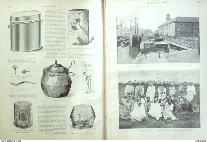 Le Monde illustré 1893 n°1916 Barcelone Anvers Madagascar Fahavalo Brésil Rio-de-Janeiro Aquidaban