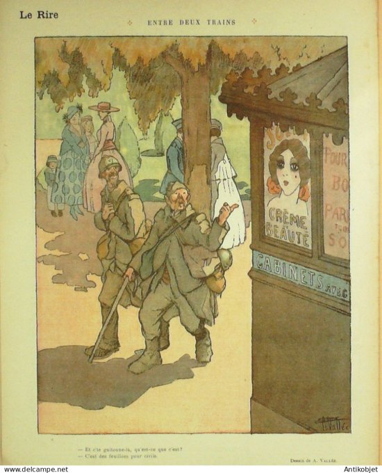 Le Rire Rouge 1916-12- 9 # 108 Journal humoristique Ed.Originale Inventions