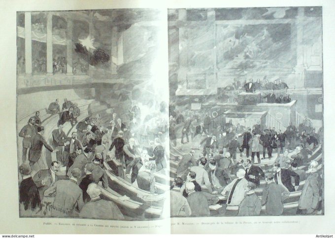 Le Monde illustré 1893 n°1916 Barcelone Anvers Madagascar Fahavalo Brésil Rio-de-Janeiro Aquidaban