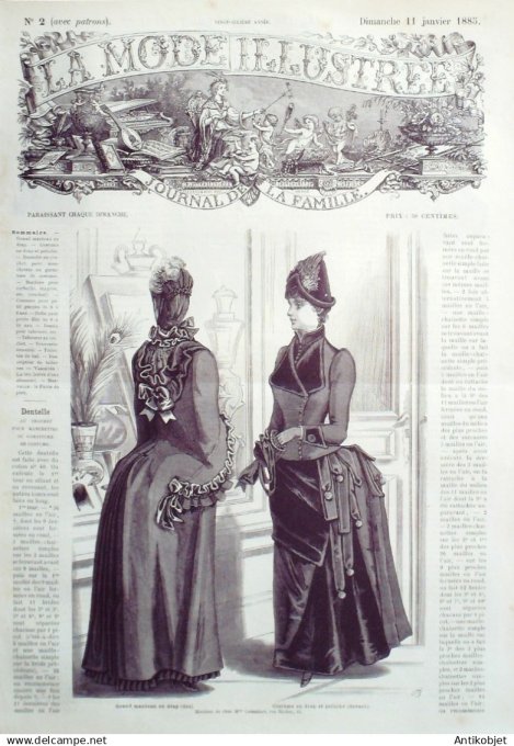 Mode illustree 1885 Lot de 10 journaux