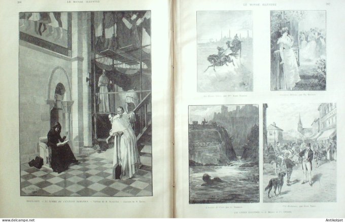 Le Monde illustré 1893 n°1916 Barcelone Anvers Madagascar Fahavalo Brésil Rio-de-Janeiro Aquidaban