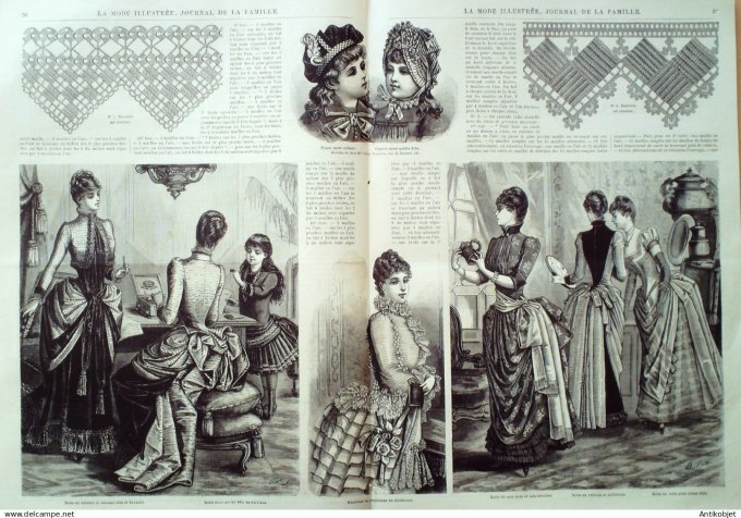 Mode illustree 1885 Lot de 10 journaux