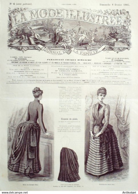 Mode illustree 1885 Lot de 10 journaux