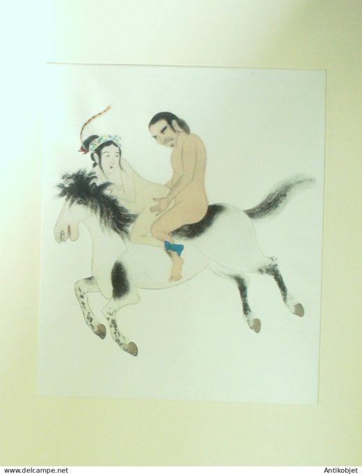 Estampe Chinoise scène cirque de Pékin 3