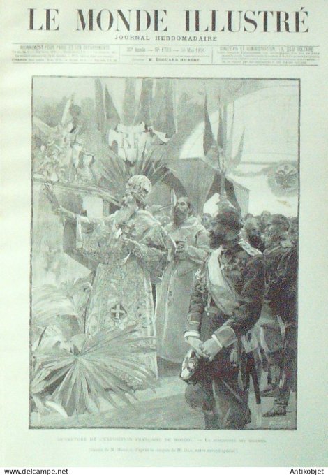 Le Monde illustré 1891 n°1783 Bulgarie Belgrade Allemagne Francfort/Mein Bordeaux (33)