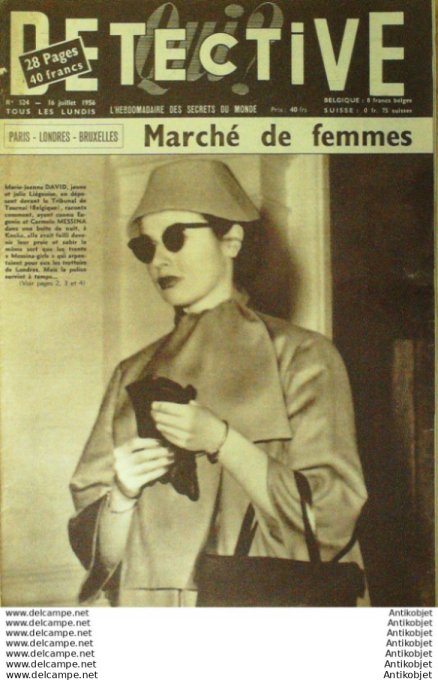 Détective 1956 # 523 Montlevon Le Cambout Port du Brusc Six-Fours