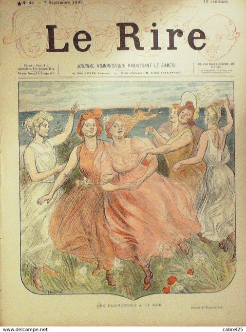 Le Rire 1895 n° 44 Heidbrinck Dépaquit Abel Radiquet Bordier Wendt Léandre Lebègue