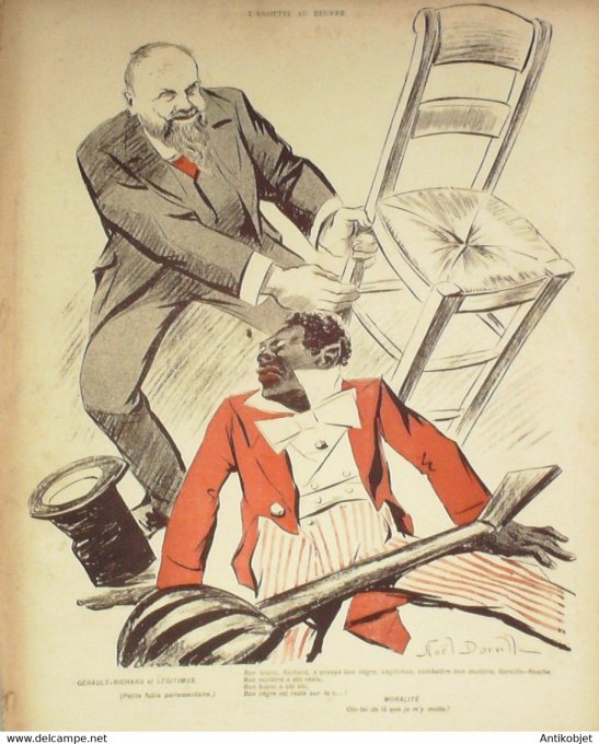 L'Assiette au beurre 1902 #  62 La cage Cassagnac Pelletan Dorville
