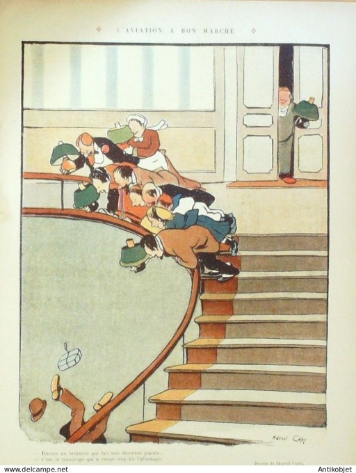 Le Rire 1911-02-11 # 419 Journal humoristique Ed.Originale L'Aviation bon marché