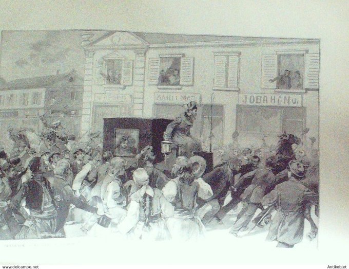 Le Monde illustré 1891 n°1783 Bulgarie Belgrade Allemagne Francfort/Mein Bordeaux (33)