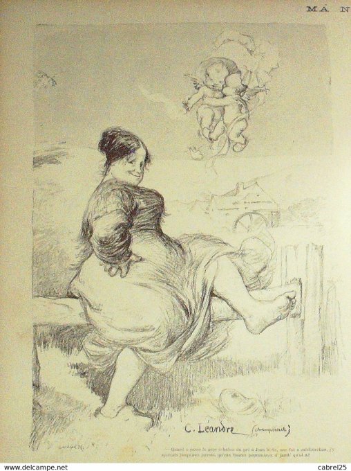 Le Rire 1895 n° 44 Heidbrinck Dépaquit Abel Radiquet Bordier Wendt Léandre Lebègue