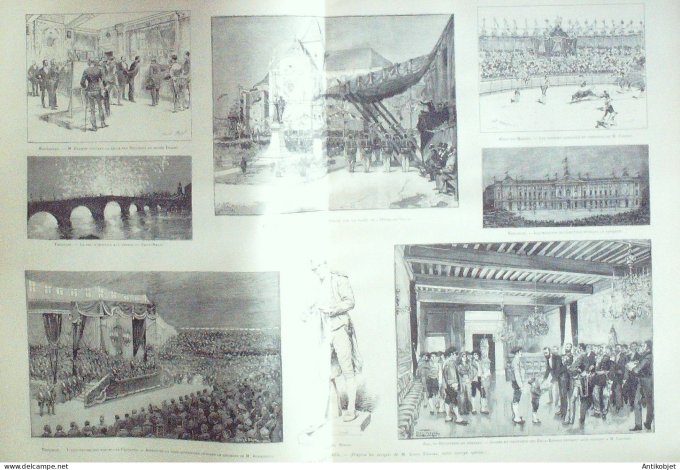 Le Monde illustré 1891 n°1783 Bulgarie Belgrade Allemagne Francfort/Mein Bordeaux (33)