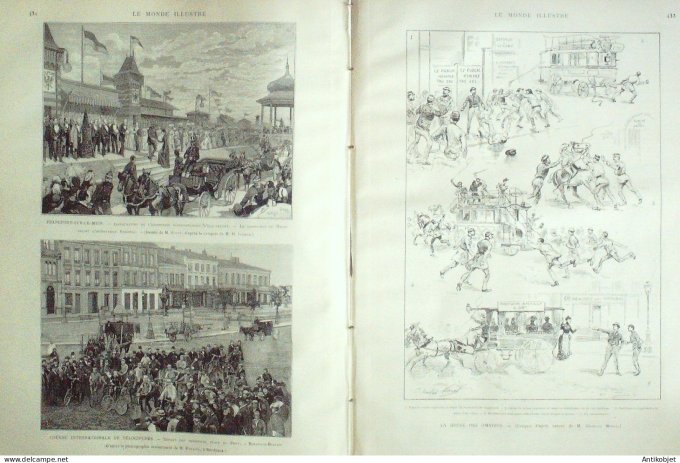 Le Monde illustré 1891 n°1783 Bulgarie Belgrade Allemagne Francfort/Mein Bordeaux (33)