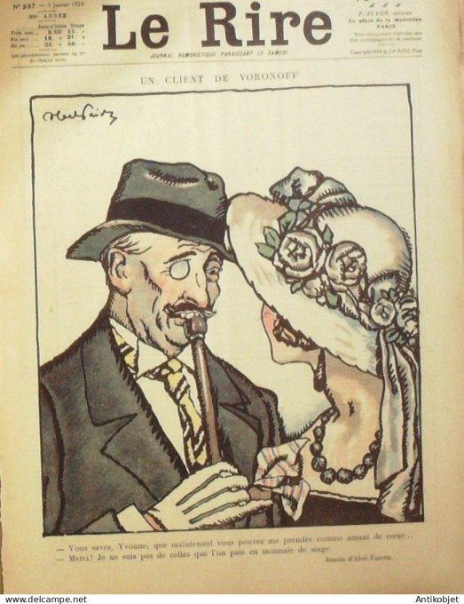 Le Rire 1924-01- 5 # 257 Journal humoristique Ed.Originale Faites des enfants