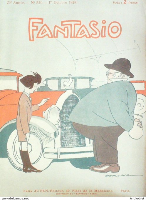 Fantasio 520 1928 Fournier Carrier-Belleuse Vilpreux carlegle Pecoud