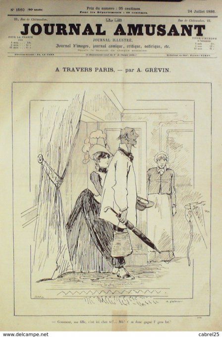 Le Journal amusant 1886 n° 1560 MARINE LEONNEC CAPRICES MARS CAMPAGNE MAURY