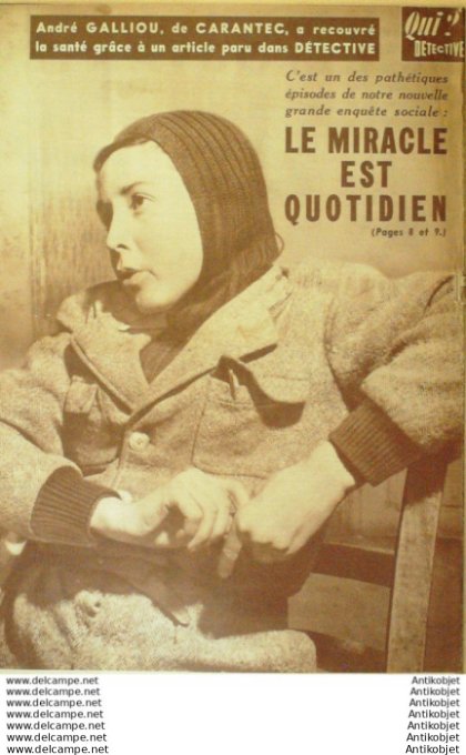 Détective 1953 n°349 dpt 01-13-28-38-44-59-65-84-88 Brigitte Bardot