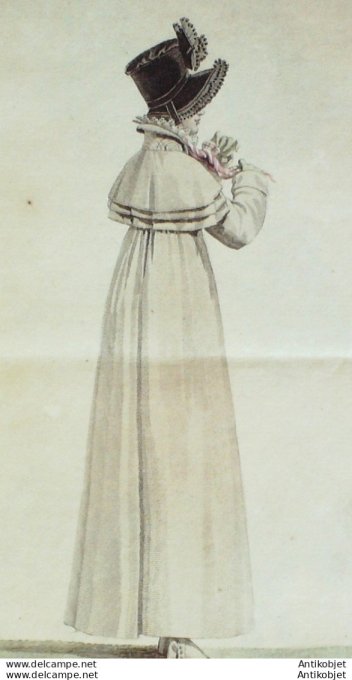 Costume Parisien 1816 # 1533 Carrick et guêtres de drap
