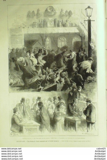 Le Monde illustré 1878 n°1134 Belgique Bruxelles Anvers Entrée Charles Quint Loterie Nationale