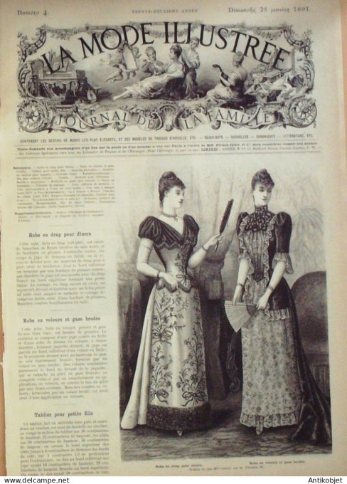 Mode illustree 1891 Lot de 10 journaux