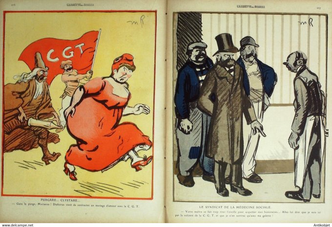 L'Assiette au beurre 1910 # 482 Purgon et Diafoirus Florès Radiguet