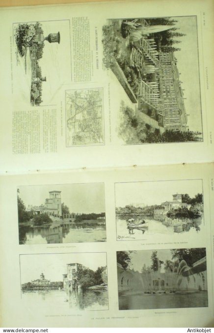 L'illustration 1897 n°2843 Russie Péterhof St-Pétersbourg Dunkerque (59) paquebot Pothuau