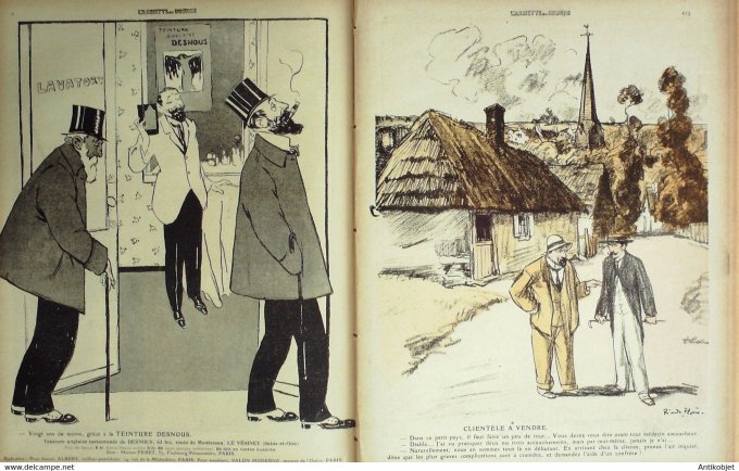 L'Assiette au beurre 1910 # 482 Purgon et Diafoirus Florès Radiguet