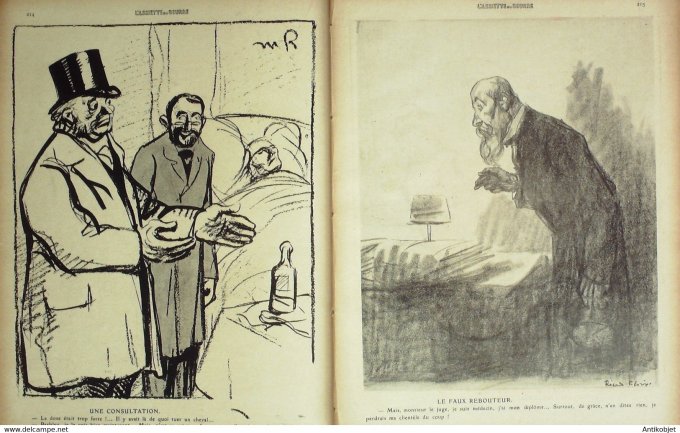 L'Assiette au beurre 1910 # 482 Purgon et Diafoirus Florès Radiguet