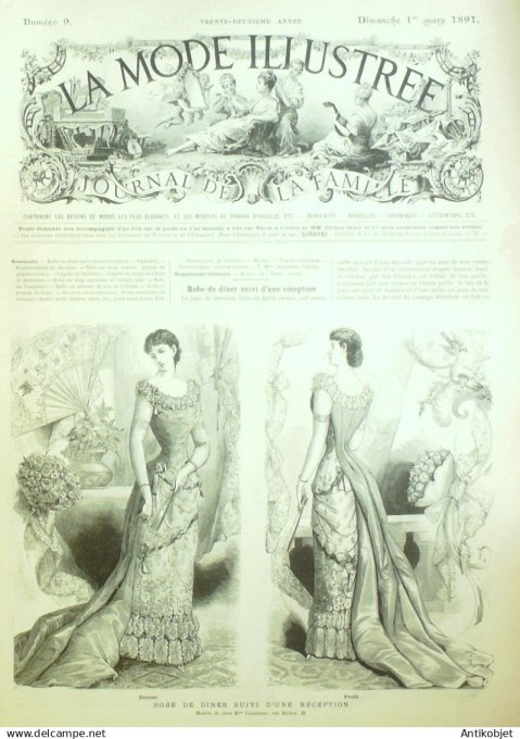 Mode illustree 1891 Lot de 10 journaux