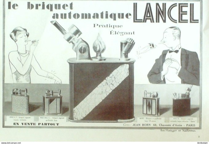 Publicité Luxe Lancel 1935
