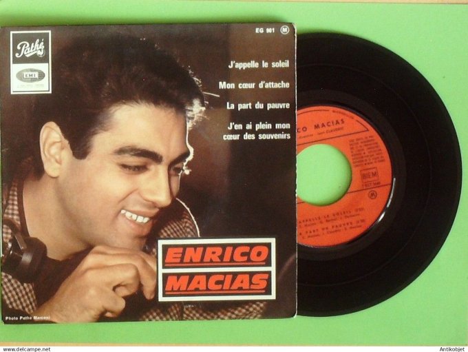 Macias Enrico 45T EP Mon cœur d'attache 1965