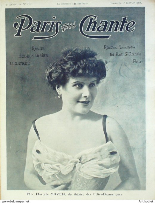 Paris qui chante 1905 n°102 Yrven Devergès Dutard Tourtal Solignac Tristan & Isolde