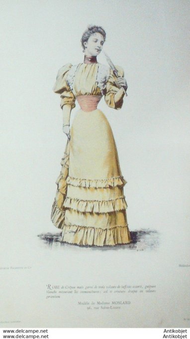 La Mode pratique 1893 # 28 Robe de crépon