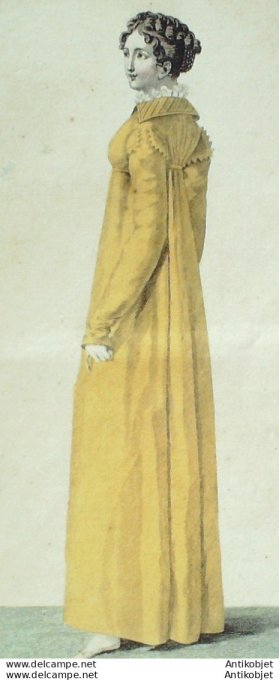 Gravure de mode Costume Parisien 1811 n°1115 Douillette Lévantine