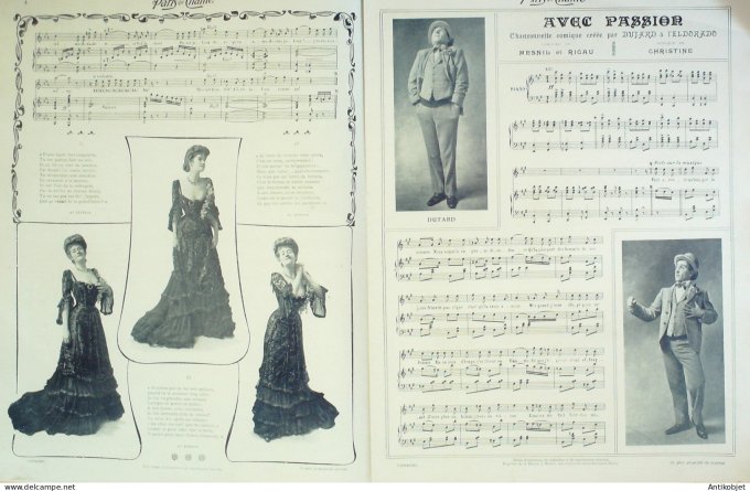 Paris qui chante 1905 n°102 Yrven Devergès Dutard Tourtal Solignac Tristan & Isolde