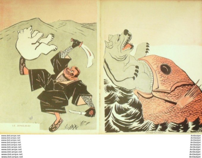 L'Assiette au beurre 1904 # 151 Japonaise Adamramkaro