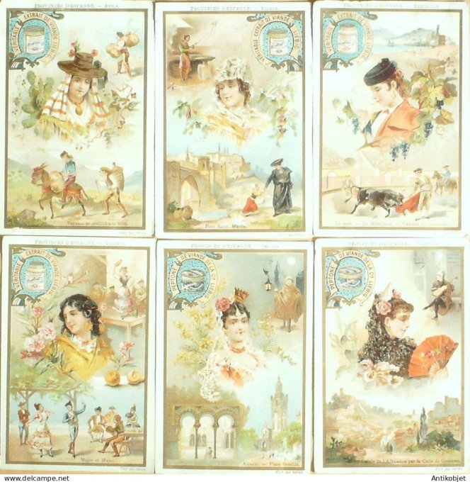 Chromo Liebig Sang  568 Espagne Provinces (1898)