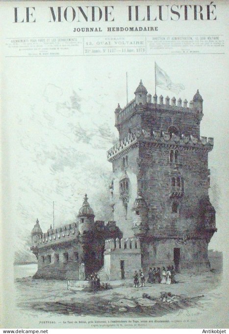 Le Monde illustré 1878 n°1137 Portugal Bélem Autriche Vienne Le Mans (72)