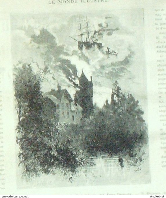 Le Monde illustré 1887 n°1603 Philippe Rousseau Jules Ferry Boucicaut obsèques