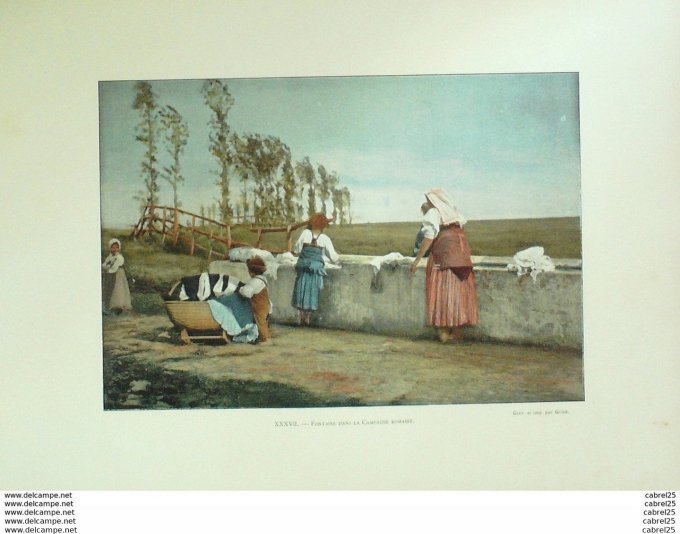 Italie ROME Fontaine dans la campagne