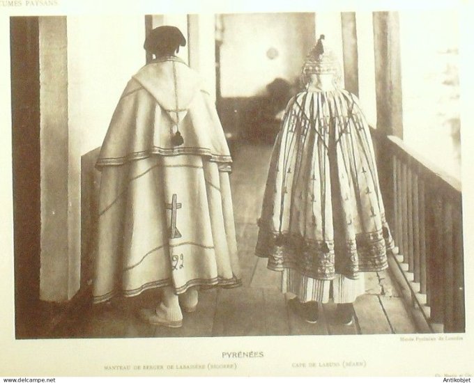 Occitanie Basque Labassère (65) Paysans de Bigorre  par Ch.Massin XXème