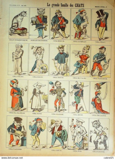 La Grande Famille Des Chats  (Pellerin d'epinal)