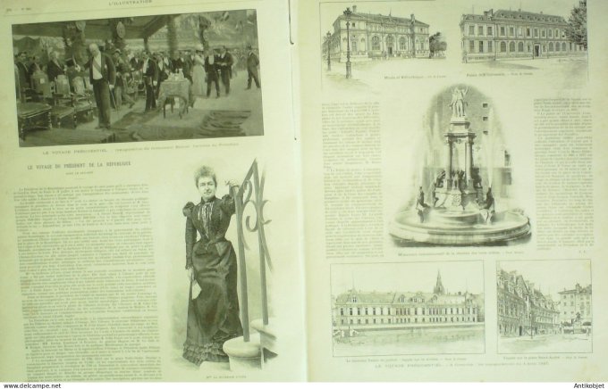 L'illustration 1897 n°2841 Valence (26) Grenoble (38) Pézénas (34) Cauterets (65) Sèvres (92) Turqui