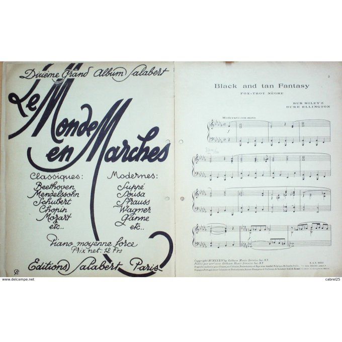 Faure Alleluia D'alour Piano 1900