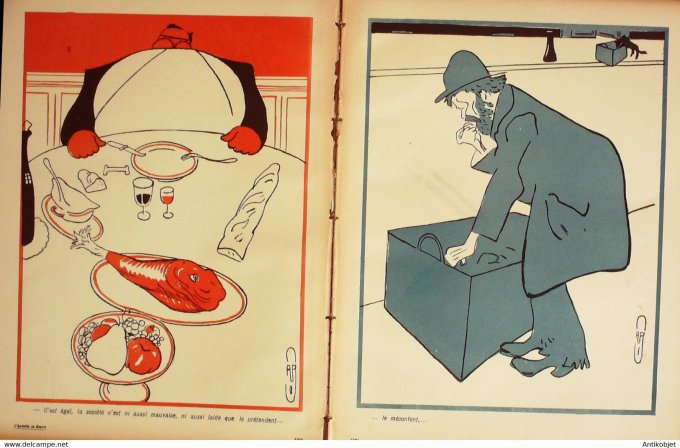 L'Assiette au beurre 1905 # 199 Pensées du ventru Roubille