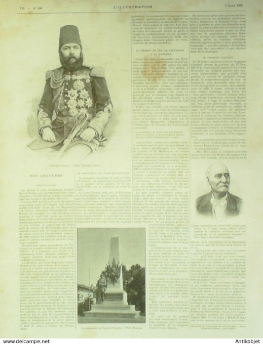 L'illustration 1897 n°2841 Valence (26) Grenoble (38) Pézénas (34) Cauterets (65) Sèvres (92) Turqui