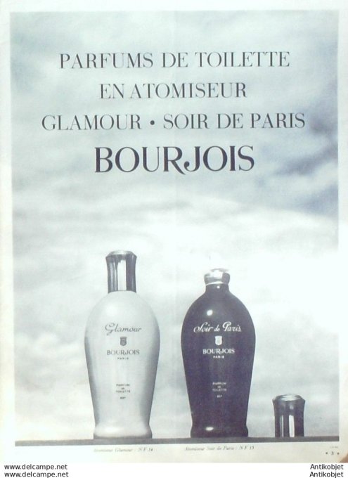 Publicite Cosmetique Bourgeois 1962