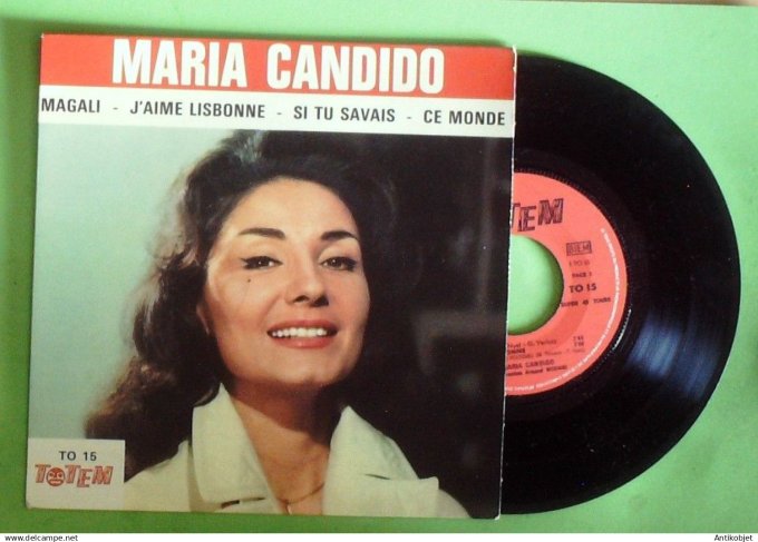 Candido Maria 45T EP J'aime Lisbonne (languette) 1963