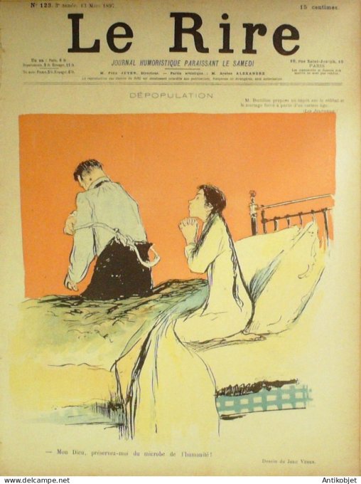 Le Rire 1897-03-13 # 123 Journal humoristique Ed.Originale Carnaval Valchalcade