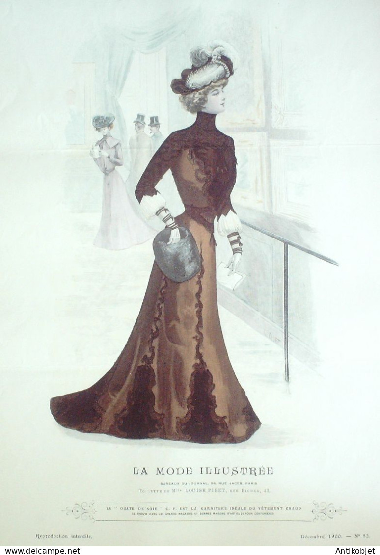 Gravure Mode illustree 1900 # 52 (Old Fashion plate) RARE